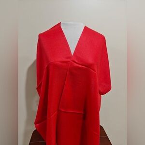 Pashmina - 75”/15”  bright red color muffler.